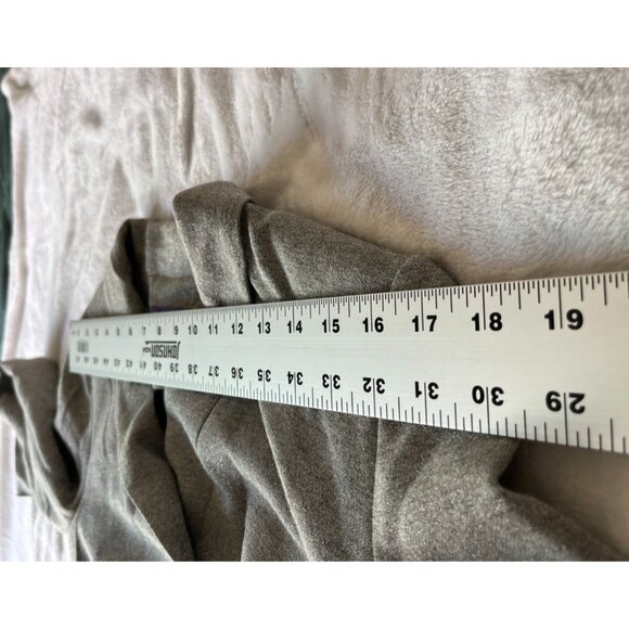 Vivienne Tam Womens Lurex Cropped Blazer Jacket Medium Gray with Silver Metallic - Picture 5 of 8